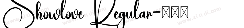 Showlove Regular字体转换